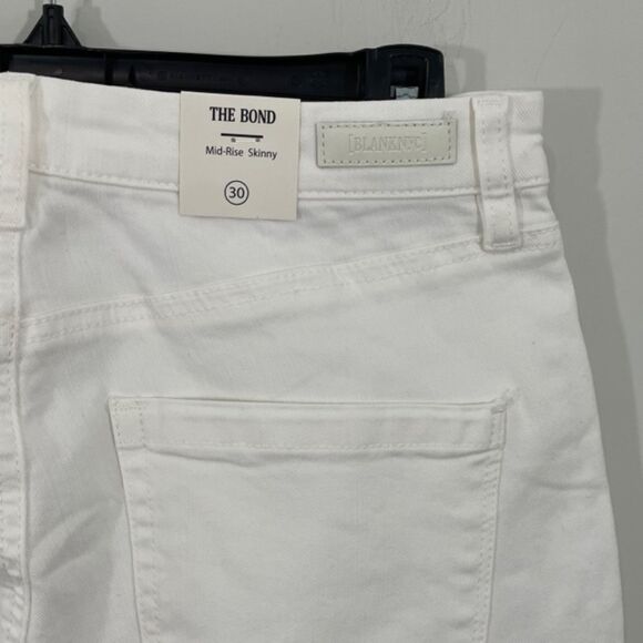NWT Blank NYC The Bond White Mid-Rise Skinny Jeans Size 30 - Picture 7 of 7